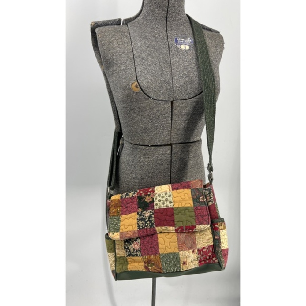 Donna Sharp Patchwork Quilted Puzzle Stitch, Cros… - image 1